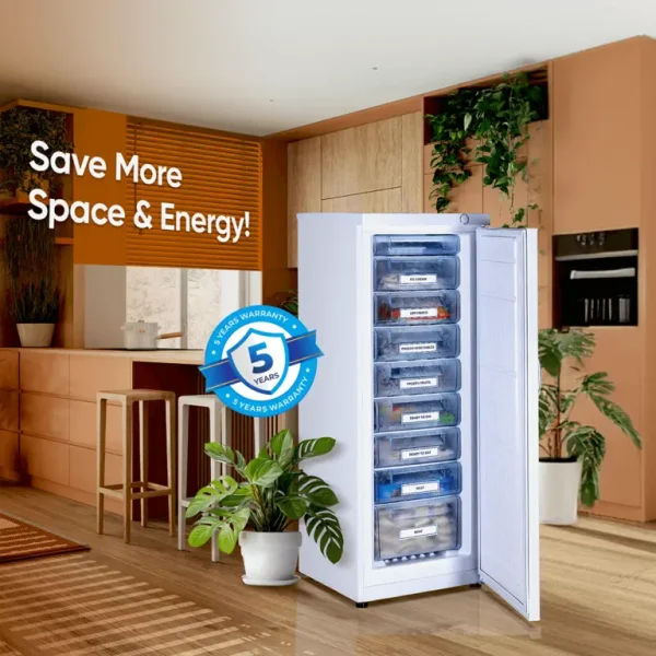 Rockwell 280 Ltr, Single Door Upright Freezer UF300A, White - Image 5